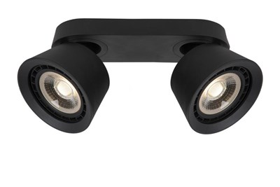 Lucide TRIGONO - Spot plafond - 2xGU10 (ES111) - Noir