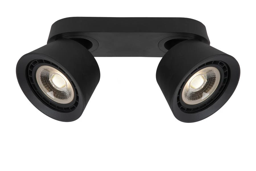 Lucide TRIGONO - Spot plafond - 2xGU10 (ES111) - Noir - AAN