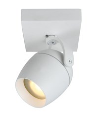 Lucide PRESTON - Ceiling spotlight Bathroom - 1xGU10 - IP44 - White on 1