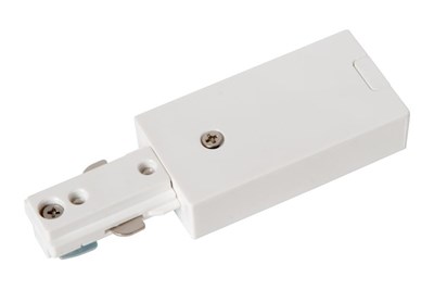 Lucide TRACK Alimentador - Sistema de carril monofásico / Iluminación con rieles - Simple - Blanco (Extensión)
