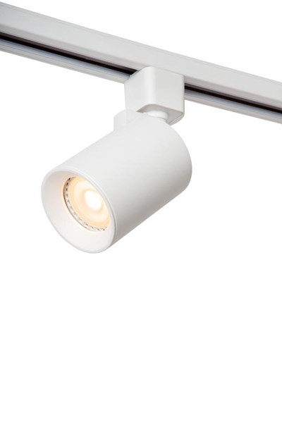 Lucide TRACK NIGEL Foco de riel - Sistema de carril monofásico / Iluminación con rieles - 1xGU10 - Blanco (Extensión)