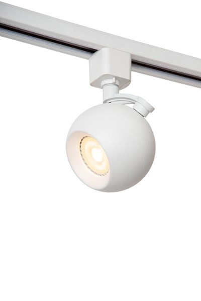 Lucide TRACK FAVORI Foco de riel - Sistema de carril monofásico / Iluminación con rieles - 1xGU10 - Blanco (Extensión)