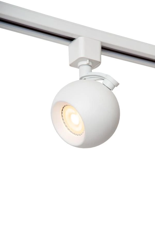 Lucide TRACK FAVORI Track spot - 1-circuit Track lighting system - 1xGU10 - White (Extension) - on 1