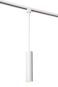 Lucide TRACK FLORIS pendant - 1-circuit Track lighting system - 1xGU10 - White (Extension) on 1