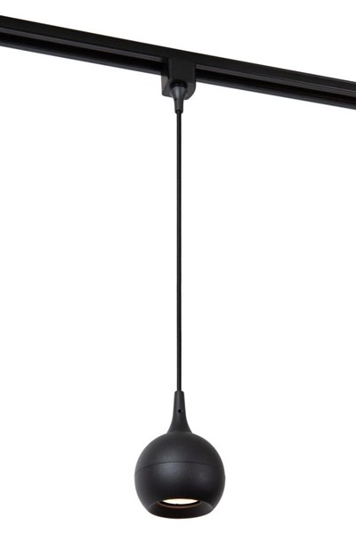 Lucide TRACK FAVORI Lámpara colgante - Sistema de carril monofásico / Iluminación con rieles - 1xGU10 - Negro (Extensión)