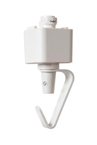 Lucide TRACK Adaptador lámpara colgante - Sistema de carril monofásico / Iluminación con rieles - Blanco (Extensión) AAN 1