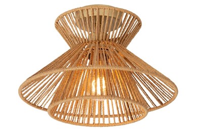 Lucide TASMAN - Flush ceiling light - Ø 32 cm - 1xE27 - Natural