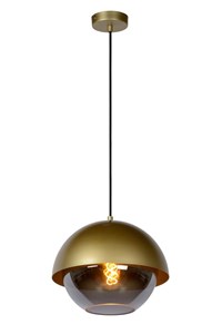 Lucide COOPER - Pendant light - Ø 30 cm - 1xE27 - Matt Gold / Brass on 2