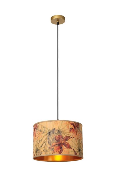 Lucide TANSELLE - Hanglamp - Ø 30 cm - 1xE27 - Multicolor