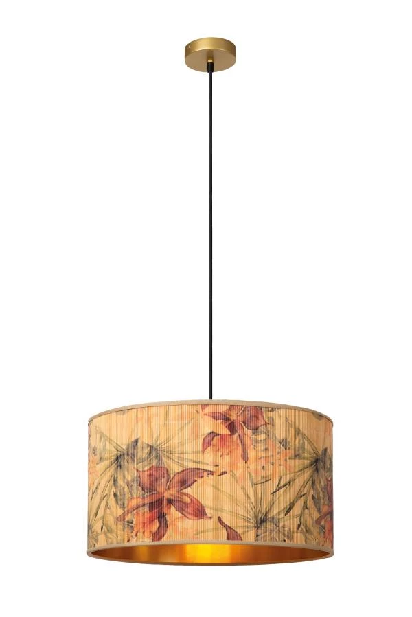 Lucide TANSELLE - Hanglamp - Ø 45 cm - 1xE27 - Multicolor - aan 9