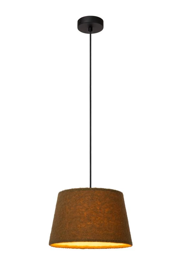 Lucide WOOLLY - Hanglamp - Ø 28 cm - 1xE27 - Groen - aan 3