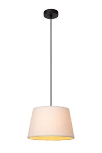 Lucide WOOLLY - Pendant light - Ø 28 cm - 1xE27 - Cream on 8