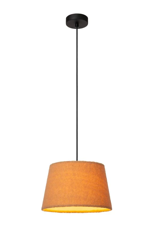 Lucide WOOLLY - Suspension - Ø 28 cm - 1xE27 - Jaune Ocre - AAN 4