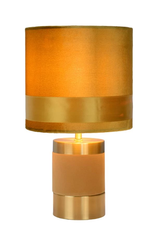 Lucide EXTRAVAGANZA FRIZZLE - Lampe de table - Ø 18 cm - 1xE14 - Jaune - allumé 4