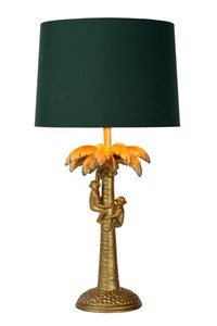 Lucide EXTRAVAGANZA COCONUT - Tischlampe - Ø 30,5 cm - 1xE27 - Mattes Gold / Messing AAN 2