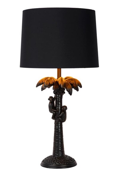 Lucide EXTRAVAGANZA COCONUT - Tischlampe - Ø 30,5 cm - 1xE27 - Schwarz