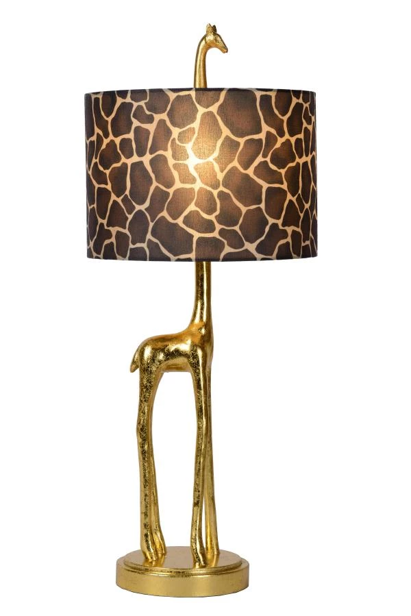 Lucide EXTRAVAGANZA MISS TALL - Table lamp - Ø 25 cm - 1xE27 - Matt Gold / Brass - on 2