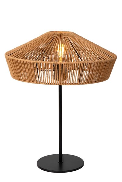 Lucide YUNKAI - Table lamp - Ø 40 cm - 1xE27 - Light wood