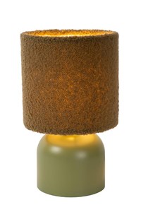 Lucide WOOLLY - Table lamp - Ø 16 cm - 1xE14 - Green on 3