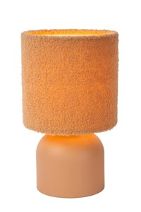 Lucide WOOLLY - Table lamp - Ø 16 cm - 1xE14 - Ocher Yellow on 4