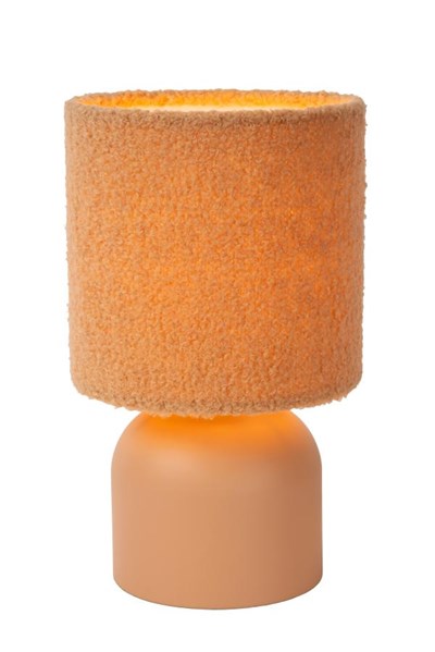 Lucide WOOLLY - Table lamp - Ø 16 cm - 1xE14 - Terracotta