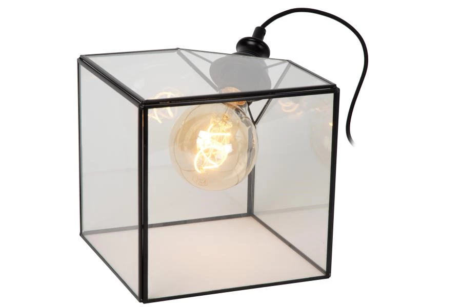 Lucide DAVOS - Table lamp - 1xE27 - Transparant - on