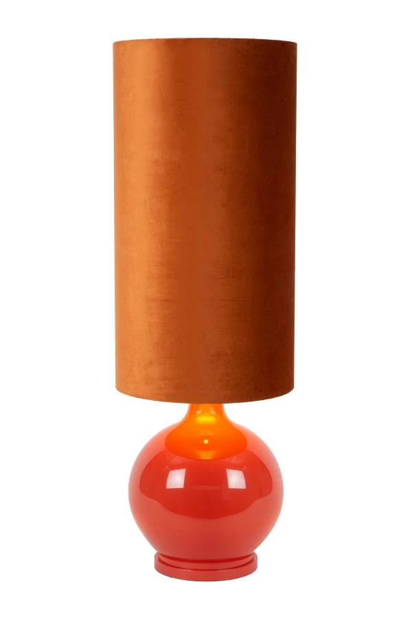 Lucide ESTERAD - Lámpara de suelo Dentro/Fuera - Ø 34 cm - 1xE27 - Naranja - AAN 3