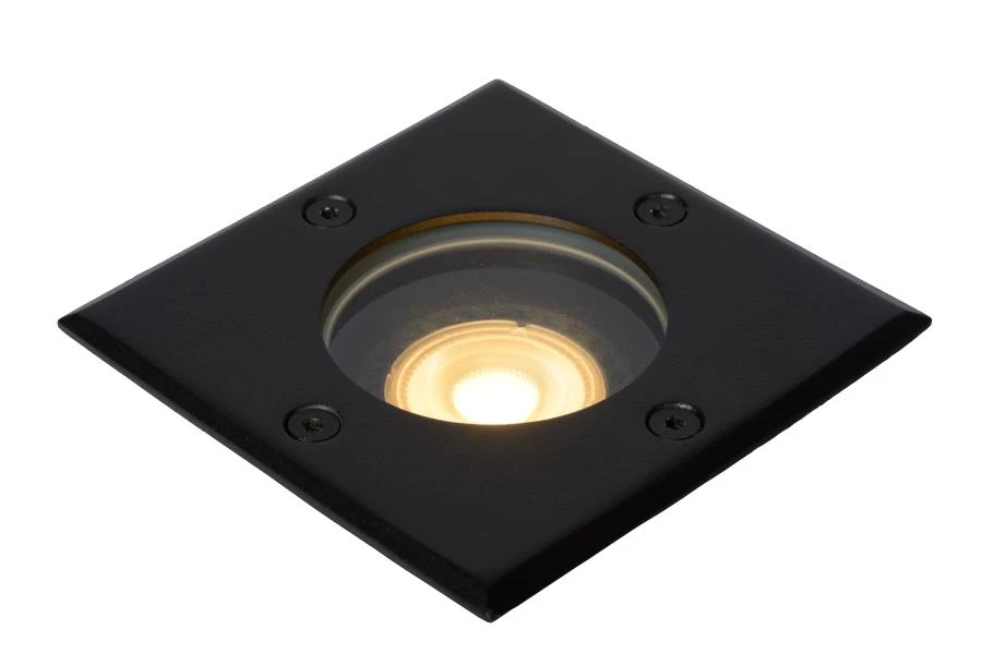 Lucide BILTIN - Deck light Indoor/Outdoor - 1xGU10 - IP67 - Black - on