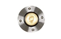 Lucide BILTIN - Deck light Indoor/Outdoor - Ø 10,8 cm - 1xGU10 - IP67 - Satin Chrome on 2