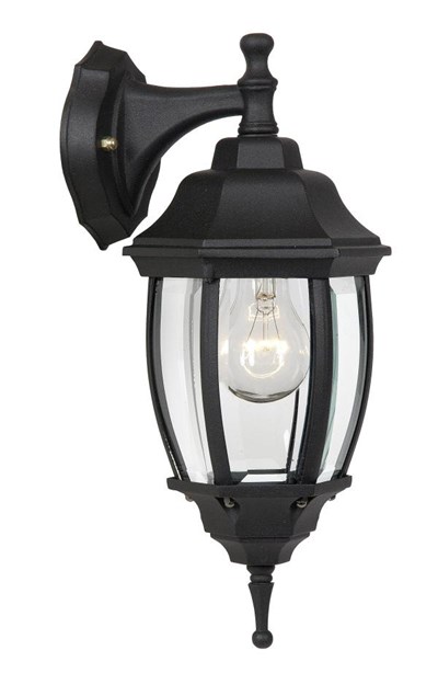 Lucide TIRENO - Wall light Indoor/Outdoor - 1xE27 - IP44 - Black