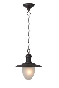 Lucide ARUBA - Hanglamp Binnen/Buiten - Ø 25 cm - 1xE27 - IP44 - Roest bruin aan 7