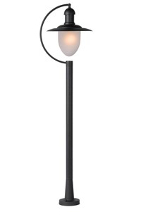 Lucide ARUBA - Lanterne / lampadaire exterieur - 1xE27 - IP44 - Noir AAN