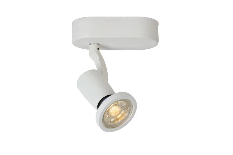 Lucide JASTER-LED - Ceiling spotlight - LED - GU10 - 1x5W 2700K - White - on 1