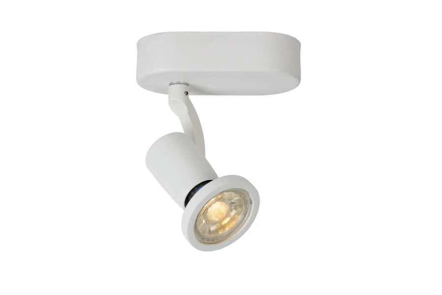 Lucide JASTER-LED - Spot plafond - LED - GU10 - 1x5W 2700K - Blanc - AAN 1