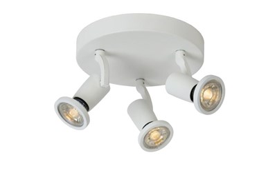 Lucide JASTER-LED - Spot plafond - Ø 20 cm - LED - GU10 - 3x5W 2700K - Blanc