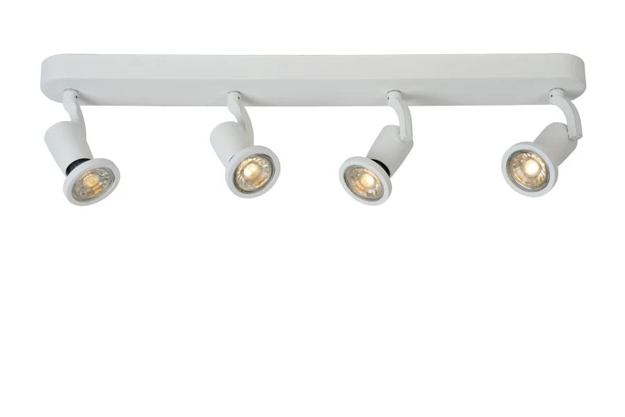 Lucide JASTER-LED - Spot plafond - LED - GU10 - 4x5W 2700K - Blanc - AAN 1