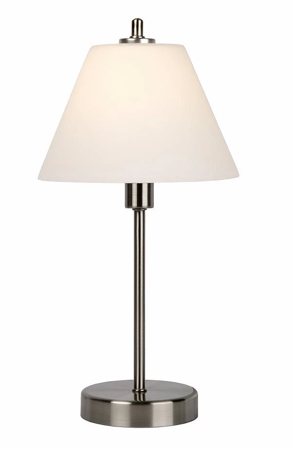 Lucide TOUCH - Lampe de table - Ø 22 cm - 1xE14 - 3 StepDim - Chrome Dépoli - allumé 2