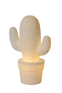 Lucide CACTUS - Lámpara de mesa - 1xE14 - Blanco AAN 1