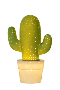 Lucide CACTUS - Tafellamp - 1xE14 - Groen aan 3