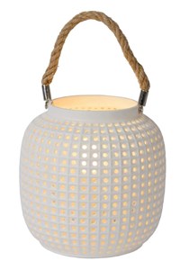 Lucide SAFIYA - Table lamp - Ø 16,5 cm - 1xE14 - White on 1