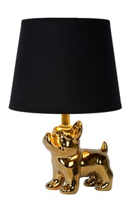 Lucide EXTRAVAGANZA SIR WINSTON - Tischlampe - 1xE14 - Gold AAN