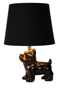 Lucide EXTRAVAGANZA SIR WINSTON - Lampe de table - 1xE14 - Noir allumé