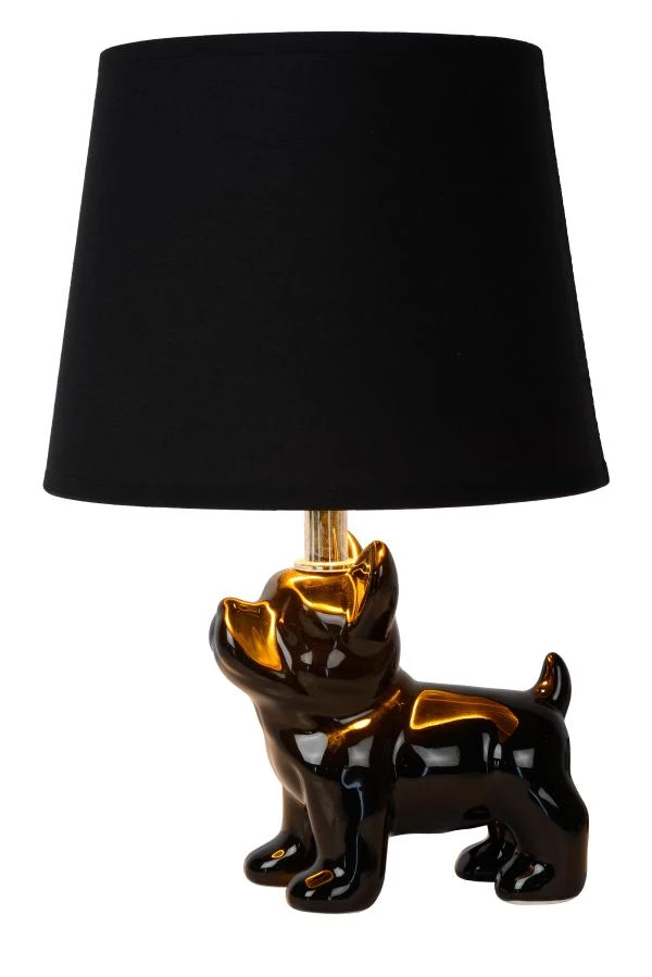 Lucide EXTRAVAGANZA SIR WINSTON - Table lamp - 1xE14 - Black - on