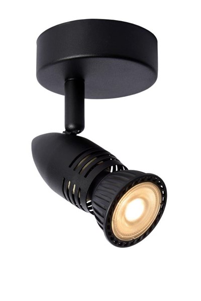 Lucide CARO - Spot plafond - Ø 9 cm - 1xGU10 - Noir