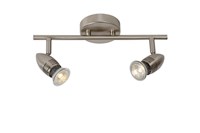 Lucide CARO-LED - Foco de techo - LED - GU10 - 2x5W 2700K - Cromo mate AAN 2