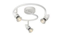 Lucide CARO-LED - Ceiling spotlight - Ø 31 cm - LED - GU10 - 3x5W 2700K - White on 1