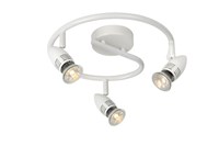Lucide CARO-LED - Deckenstrahler - Ø 31 cm - LED - GU10 - 3x5W 2700K - Weiß EINgeschaltet 1