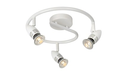 Lucide CARO-LED - Deckenstrahler - Ø 31 cm - LED - GU10 - 3x5W 2700K - Weiß