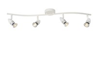 Lucide CARO-LED - Plafondspot - LED - GU10 - 4x5W 2700K - Wit aan 1