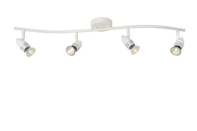 Lucide CARO-LED - Spot plafond - LED - GU10 - 4x5W 2700K - Blanc